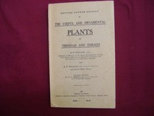 Williams, R.O. The Useful and Ornamental Plants in Trinidad and Tobago. 1951. Im comprar usado  Enviando para Brazil