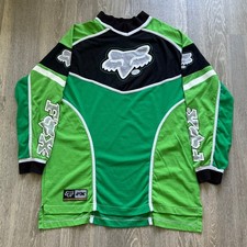 Camiseta Vintage Fox Racing Motocross Bicicleta Suja MX Verde Grande Fabricada nos EUA comprar usado  Enviando para Brazil