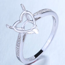 VENDA 8x8MM CORAÇÃO SEMI-MONTADO 925 PRATA PAVÊ CONFIGURAÇÃO DIAMANTE ANEL FINO DE NOIVADO comprar usado VENDA 8x8MM CORAÇÃO SEMI-MONTADO 925 PRATA PAVÊ CONFIGURAÇÃO DIAMANTE ANEL FINO DE NOIVADO comprar usado  Enviando para Brazil