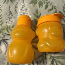 Usado, Conjunto de 2 garrafas de água/lanche Tupperware Eco macaco urso leão zoológico tripulação comprar usado  Enviando para Brazil