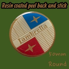 Lambretta resin badges d'occasion  Expédié en Belgium