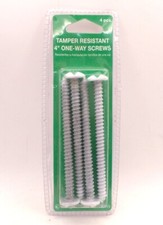 DISEÑOS ÚNICOS PARA EL HOGAR IDA09000040001 4 PULGADAS PACK DE 4 TORNILLOS 1 VÍA PUERTAS SEGURIDAD BLANCAS segunda mano  Embacar hacia Mexico