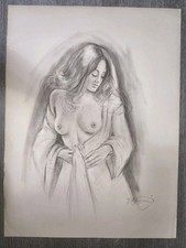 Incantevole disegno carboncino usato  Gaggiano