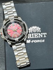 Usado, Orient M Force relógio de mergulho automático cristal de safira EL06-D0-BCA mostrador vermelho com caixa comprar usado  Enviando para Brazil