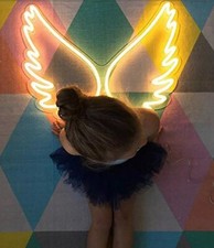 Engelsflügel neon weißlicht gebraucht kaufen  Versand nach Germany
