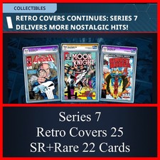 SÉRIE 7 CAPAS RETRÔ 25 SR+RARAS 22 CARTAS CONJUNTO-TOPPS MARVEL COLLECT comprar usado  Enviando para Brazil