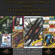 Black Knight - 2025 Topps Chrome Marvel Hobby - Caixa 4X Character Break #1 comprar usado  Enviando para Brazil