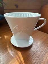 Filtro de café MELITTA PORCELANA BRANCA GG despeje sobre (furo único), usado comprar usado  Enviando para Brazil