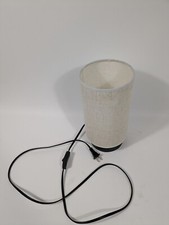 Abajur de mesa de cabeceira 13" base abajur de quarto abajur tecido sombra, usado comprar usado  Enviando para Brazil