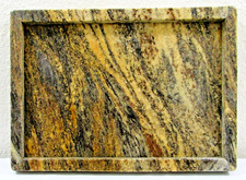 Bandeja de servir de mesa labial granito substancial magma ouro 18" x 13" comprar usado  Enviando para Brazil