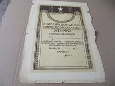 Diplomamedaglia gratitudine na usato  Italia