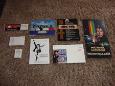 Michael Jackson Moonwalker Bad Victory Promo Display Poster Program Sticker LOT comprar usado  Enviando para Brazil