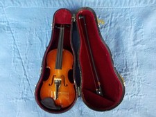 Violino miniatura antigo com estojo 8" longo precisa TLC fabricante desconhecido comprar usado  Enviando para Brazil