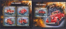 Usado, Transporte de motores de caminhões de bombeiros GS1260 2019 MALDIVAS #9050-53+BL1468 MNH comprar usado  Enviando para Brazil
