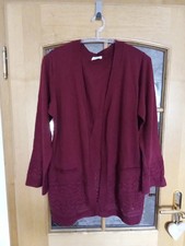 Weinrote ajour strickjacke gebraucht kaufen  Breitenbrunn