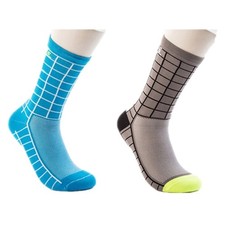 Usado, 2 pares de meias de ciclismo profissional bicicleta de estrada ciclismo esportes tornozelo azul cinza comprar usado  Enviando para Brazil