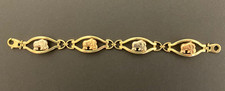 gold elephant bracelet for sale  BRADFORD