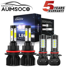 Faróis de LED 4 lados + lâmpadas de neblina para Jeep Liberty 2002 2003 2004 2005 2006 2007 comprar usado  Enviando para Brazil