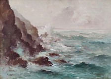 Mareggiata paesaggio marino usato  Napoli