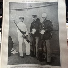 1899 “UNIFORMES Y TIPOS DEL EJÉRCITO Y SOLDADO DE LA MARINA” Rifles ROPA Gorra Casco segunda mano  Embacar hacia Mexico