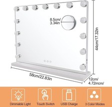 Hollywood vanity mirror for sale  SALFORD