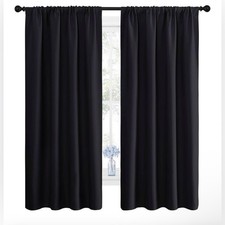 Black blackout curtains for sale  Adel