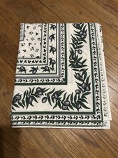 Toalha de mesa L’ Esprit Provence folha de oliveira algodão marfim 56” X 98” França em excelente estado usado, usado comprar usado Toalha de mesa L’ Esprit Provence folha de oliveira algodão marfim 56” X 98” França em excelente estado usado, usado comprar usado  Enviando para Brazil