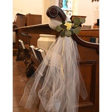 Wedding tulle pew for sale  San Antonio