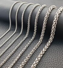 Edelstahl zopfkette halskette gebraucht kaufen  Melle