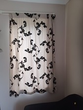 Beige black curtain for sale  SAFFRON WALDEN