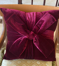 Velvet pillow burgundy for sale  Poway