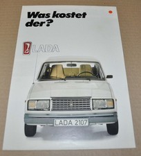 1983 Lada 2107 VAZ Radziecki ZSRR Broszura samochodowa Broszura Prospekt DE na sprzedaż  PL