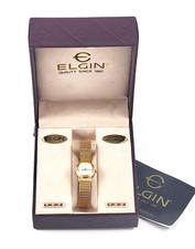 Relógio feminino Elgin tom dourado na caixa original com papel original comprar usado  Enviando para Brazil