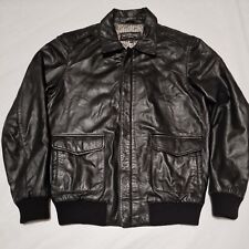 Woodland leather bomber for sale  FLEET