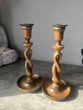 Pair wooden barley for sale  MIRFIELD