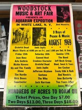 1969 woodstock concert for sale  Indianapolis