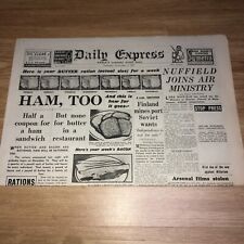 Original daily express for sale  BOURNEMOUTH
