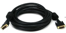 Cabo DVI-D Monoprice 50 pés 24AWG CL2 link duplo - Preto comprar usado  Enviando para Brazil