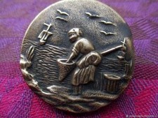 Bouton ancien laiton d'occasion  Orleans-