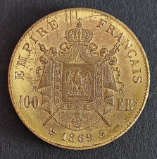 100 franchi 1869 usato  Verdellino