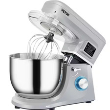 Batedeira de suporte 660W 6 velocidades LCD temporização 7,4Qt tigela de aço inoxidável, cinza, nova, usado comprar usado  Enviando para Brazil