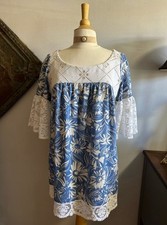 Blusa Boho Feminina Design Personalizada/Feita Tecido Vintage e Renda Única OOAK comprar usado  Enviando para Brazil