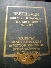 Usado, 1928 Pablo CASALS Cello THIBAUD VIOLIN Cortot Beethoven Arch-Duke Trio VIC M-92 comprar usado  Enviando para Brazil
