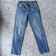 VTG Levis Jeansy Damskie W30 L36 Niebieskie 501 1980s Guzik Fly Wide Moms Wash 0109 USA na sprzedaż  PL