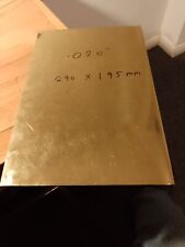 Brass sheet .020 for sale  LUTON