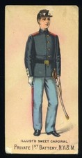 1888 N224 Kinney Military Series #178 Private 1st Battery N.Y.S.M. *d3 comprar usado  Enviando para Brazil