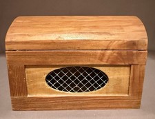 Baú pequeno de madeira feito à mão para piratas com dobradiças de abertura na tampa, usado comprar usado Baú pequeno de madeira feito à mão para piratas com dobradiças de abertura na tampa, usado comprar usado  Enviando para Brazil