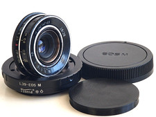 Panqueca grande angular Industar-69 28mm F/2.8 URSS para Canon EOS-M, foco infinito! comprar usado  Enviando para Brazil