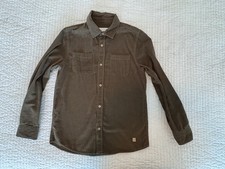 Camisa Zara Kids verde marrom veludo com botões tamanho 9, usado comprar usado  Enviando para Brazil