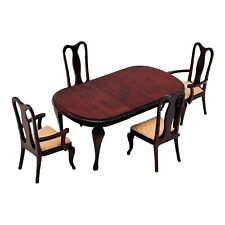 Mesa e cadeiras miniatura de mogno para sala de jantar casa de bonecas + folha por Sonia Messer comprar usado  Enviando para Brazil